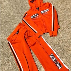 Harley Davidson jumpsuit set 🧡🖤